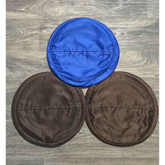 Vintage Bundle Handmade Korean Patchwork Floor Cushion Cover Throw Pillow Satin - Picture 5 of 16